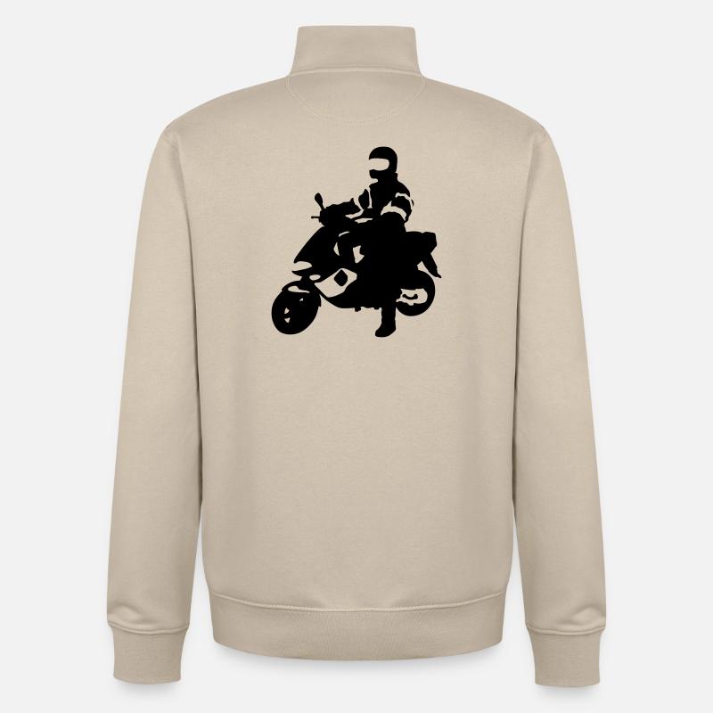 Scooter - Sweat zippé unisexe en coton bio Stanley/Stella - beige crème