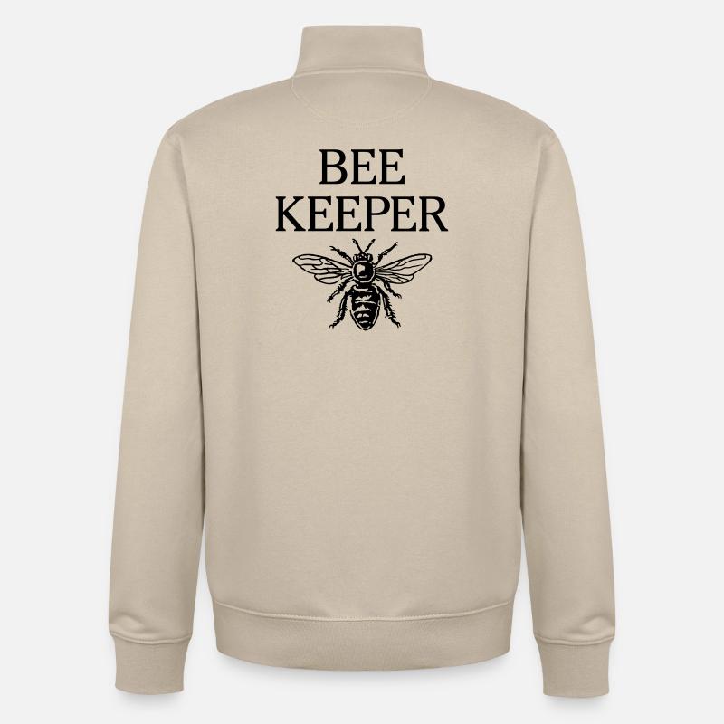 Beekeeper - Unisex Organic Zip Sweatshirt by Stanley/Stella - desert dust