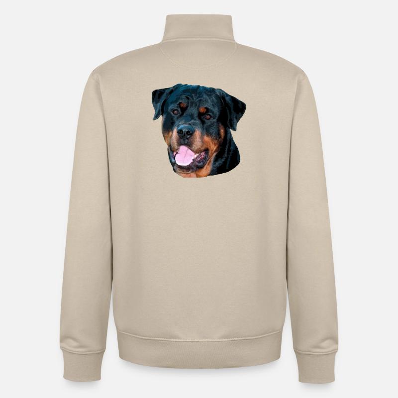 Rotti - Sweat zippé unisexe en coton bio Stanley/Stella - beige crème