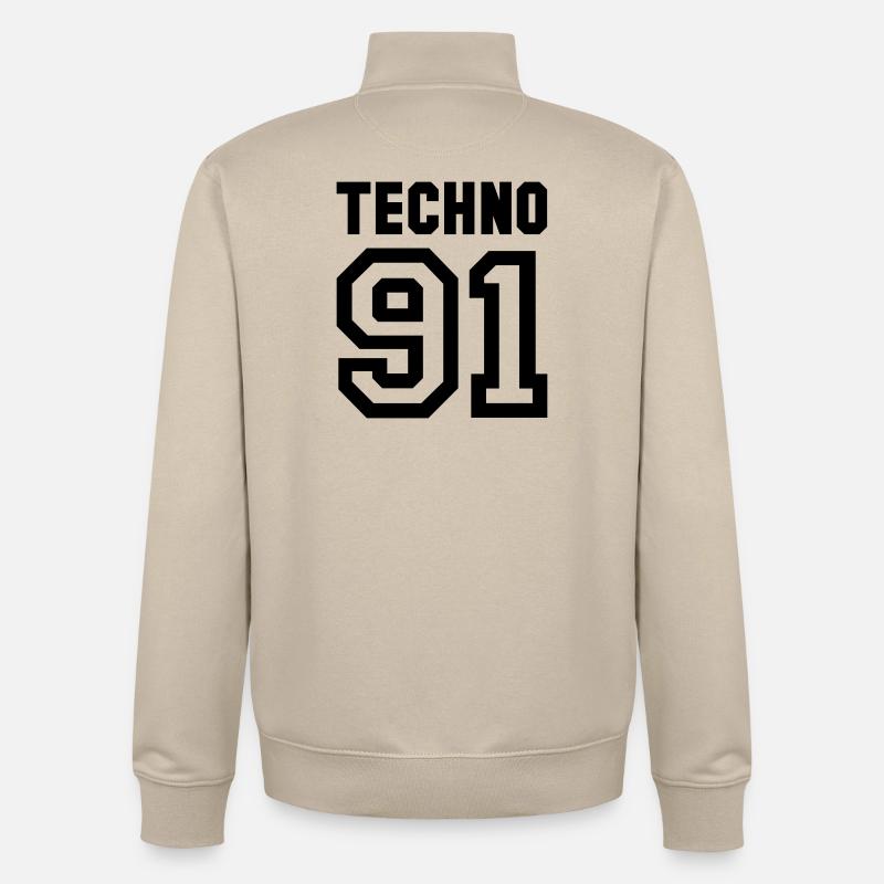 TECHNO - Unisex Organic Zip Sweatshirt by Stanley/Stella - desert dust