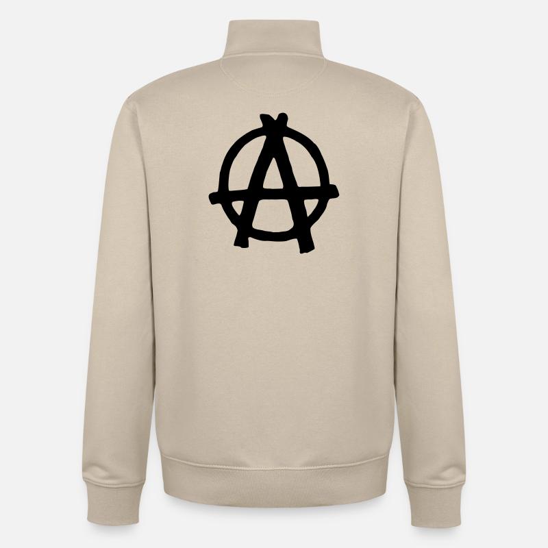 Anarchy - Unisex Organic Zip Sweatshirt von Stanley/Stella - Cremebeige