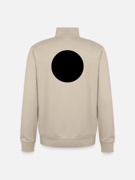 Blau-grüner Globus - Unisex Organic Zip Sweatshirt von Stanley/Stella - Cremebeige