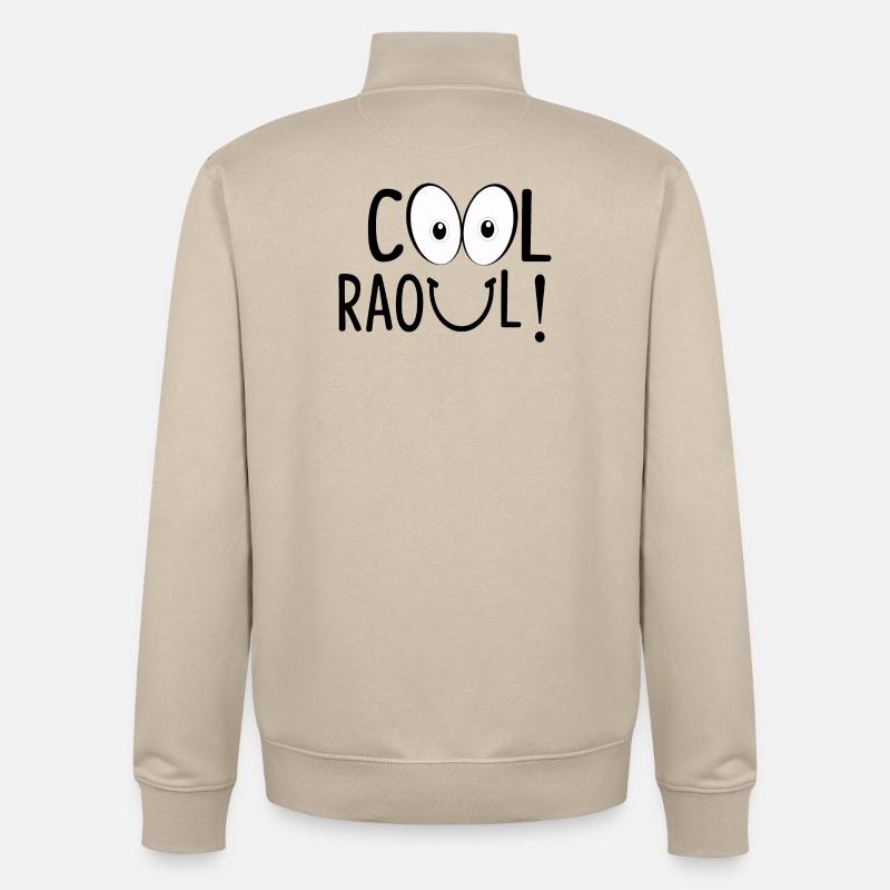 COOL RAOUL ! - Sweat zippé unisexe en coton bio Stanley/Stella - beige crème