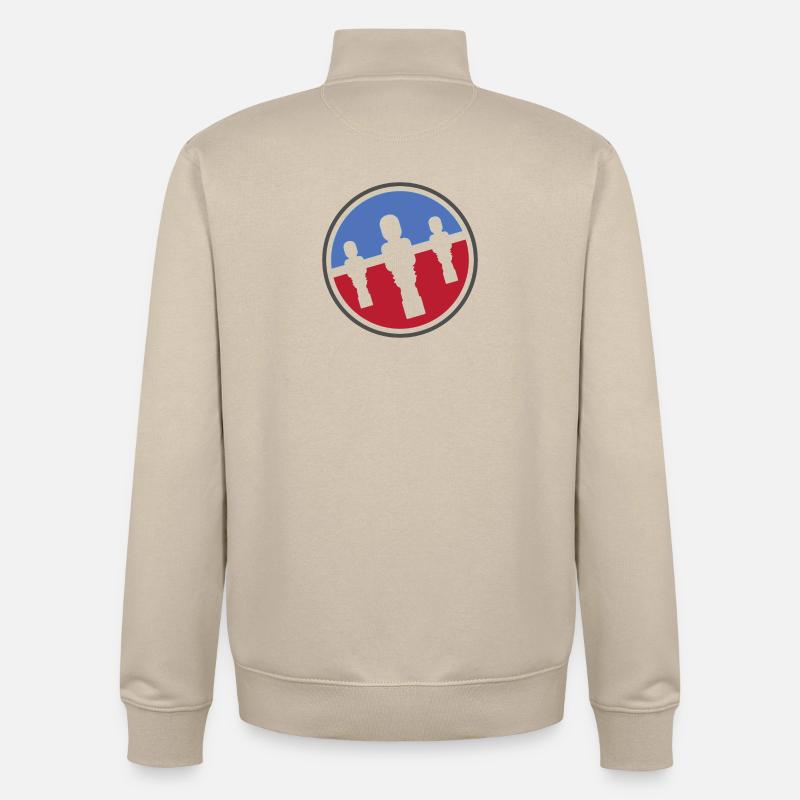Kicker Logo - Unisex Organic Zip Sweatshirt von Stanley/Stella - Cremebeige