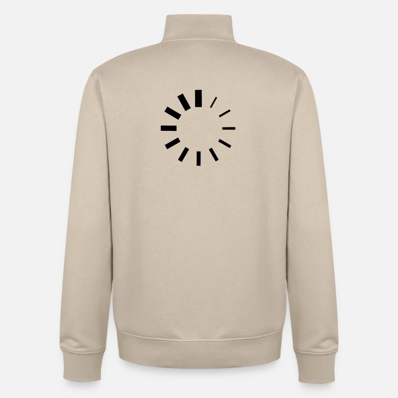 Loading - Logo - Unisex Organic Zip Sweatshirt von Stanley/Stella - Cremebeige