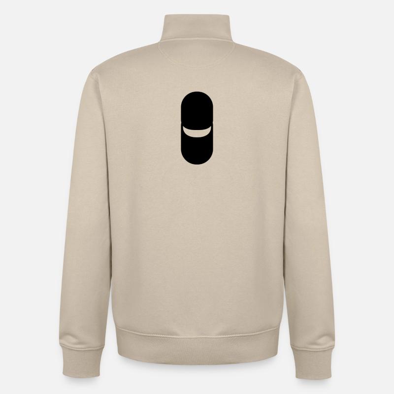Pill - Icon - Unisex Organic Zip Sweatshirt von Stanley/Stella - Cremebeige