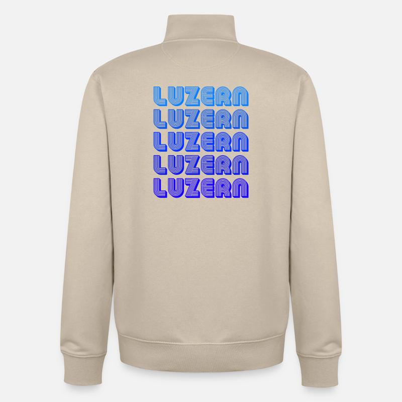 Luzerne - Sweat zippé unisexe en coton bio Stanley/Stella - beige crème