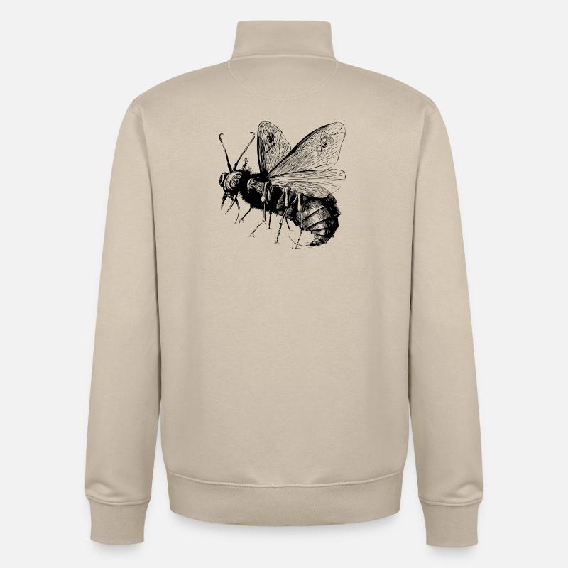 Beelzebub | Devil | Demon | Teufel | Satan - Unisex Organic Zip Sweatshirt von Stanley/Stella - Cremebeige