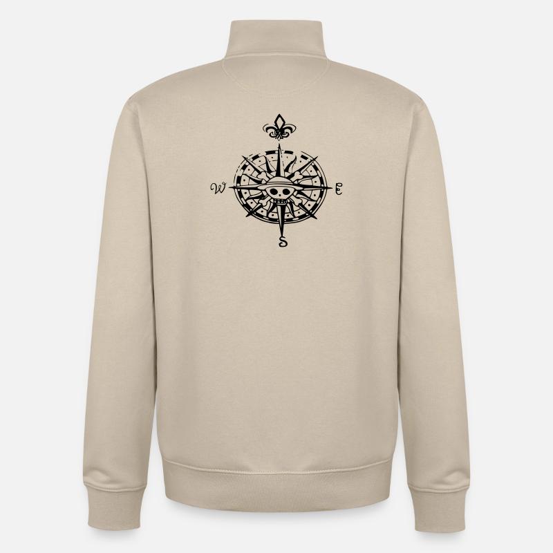 op compas Kompass - Unisex Organic Zip Sweatshirt von Stanley/Stella - Cremebeige