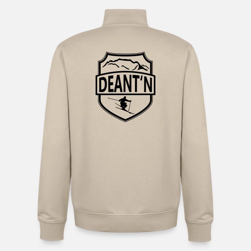 Dienten am Hochkönig - Unisex Organic Zip Sweatshirt von Stanley/Stella - Cremebeige