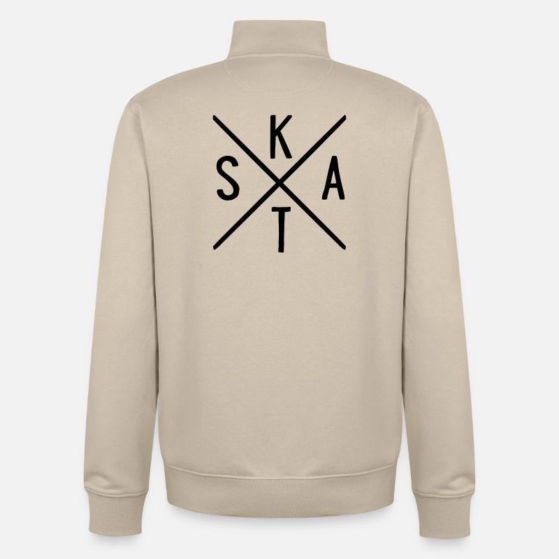 SKAT - Unisex Organic Zip Sweatshirt von Stanley/Stella - Cremebeige