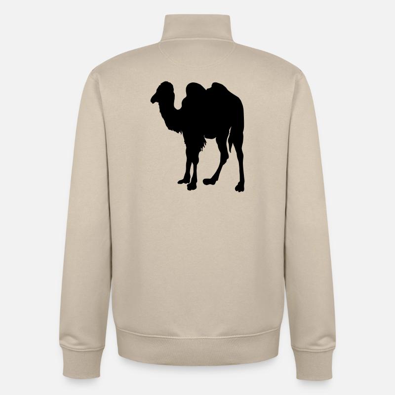 Kamel, Kamel - Unisex Organic Zip Sweatshirt von Stanley/Stella - Cremebeige