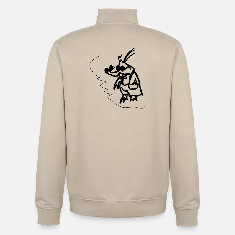 mole - Unisex Organic Zip Sweatshirt by Stanley/Stella - desert dust