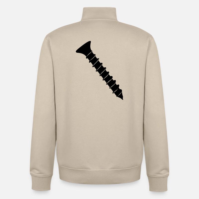 Vis - Sweat zippé unisexe en coton bio Stanley/Stella - beige crème