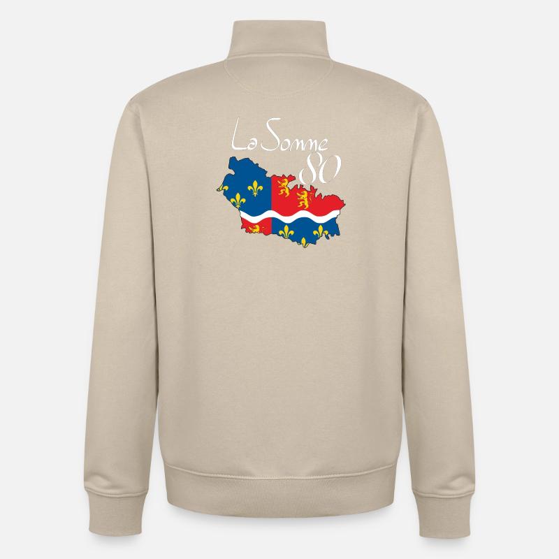 die Summe - Unisex Organic Zip Sweatshirt von Stanley/Stella - Cremebeige