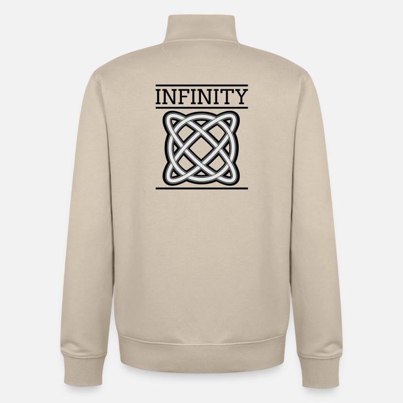 Infinity - Unisex Organic Zip Sweatshirt von Stanley/Stella - Cremebeige