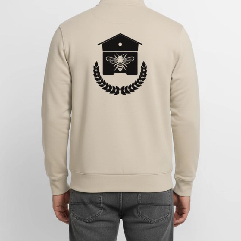 Bienenhaus oder Bienennest Unisex Organic Zip Sweatshirt von Stanley/Stella