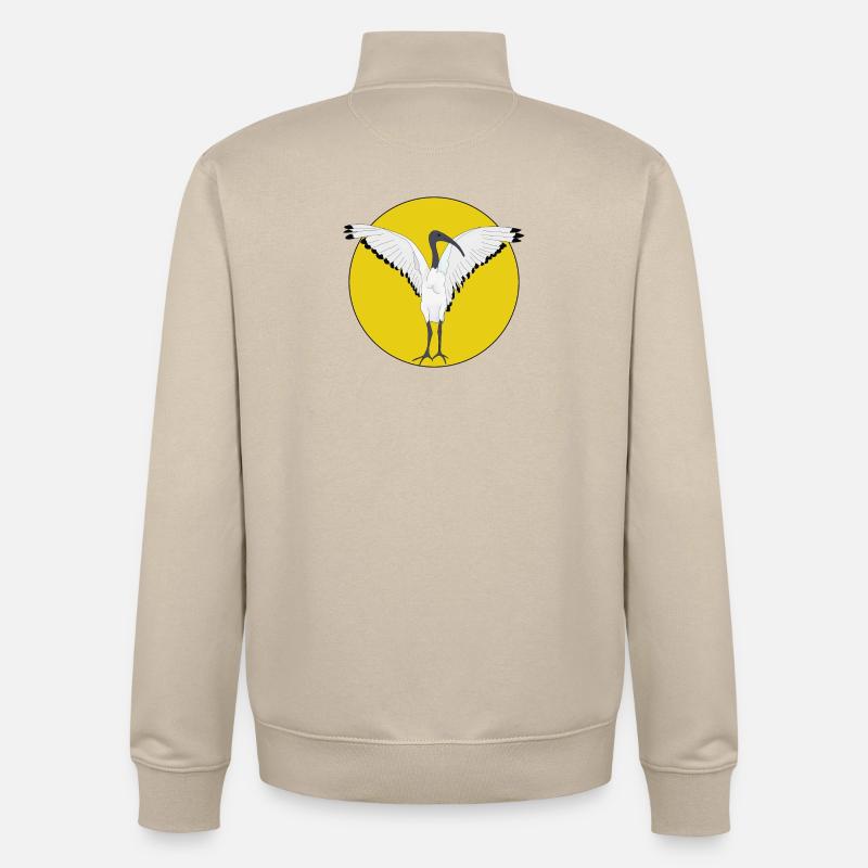 Mülleimer Hühnervogel - Unisex Organic Zip Sweatshirt von Stanley/Stella - Cremebeige