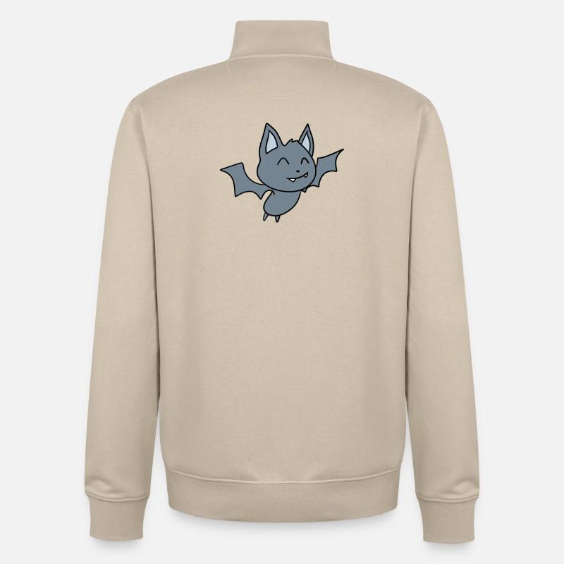 Fledermaus - Unisex Organic Zip Sweatshirt von Stanley/Stella - Cremebeige