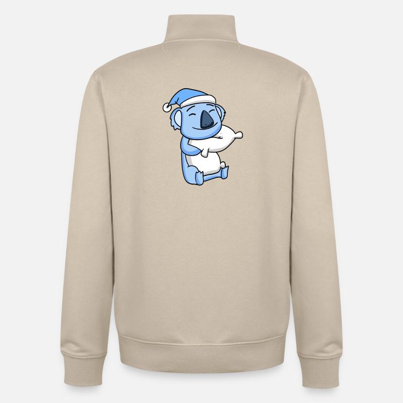 Koala Bébé - Sweat zippé unisexe en coton bio Stanley/Stella - beige crème