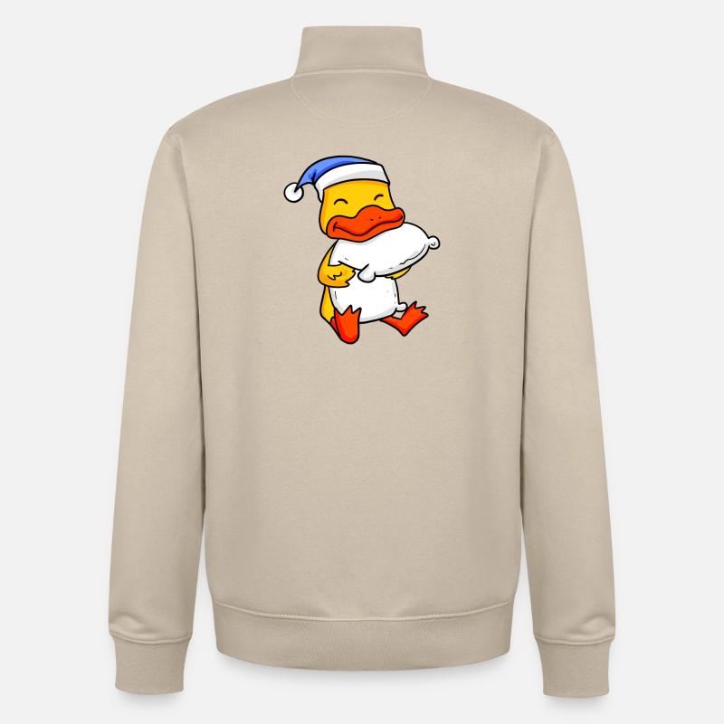 Canard Bébé - Sweat zippé unisexe en coton bio Stanley/Stella - beige crème