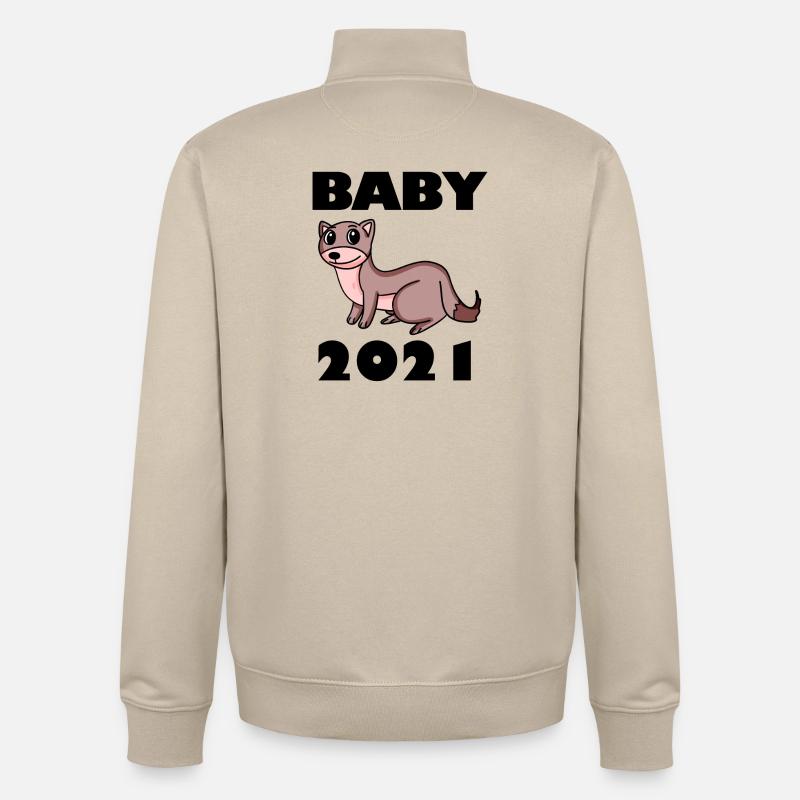 Bébé 2021 - Sweat zippé unisexe en coton bio Stanley/Stella - beige crème