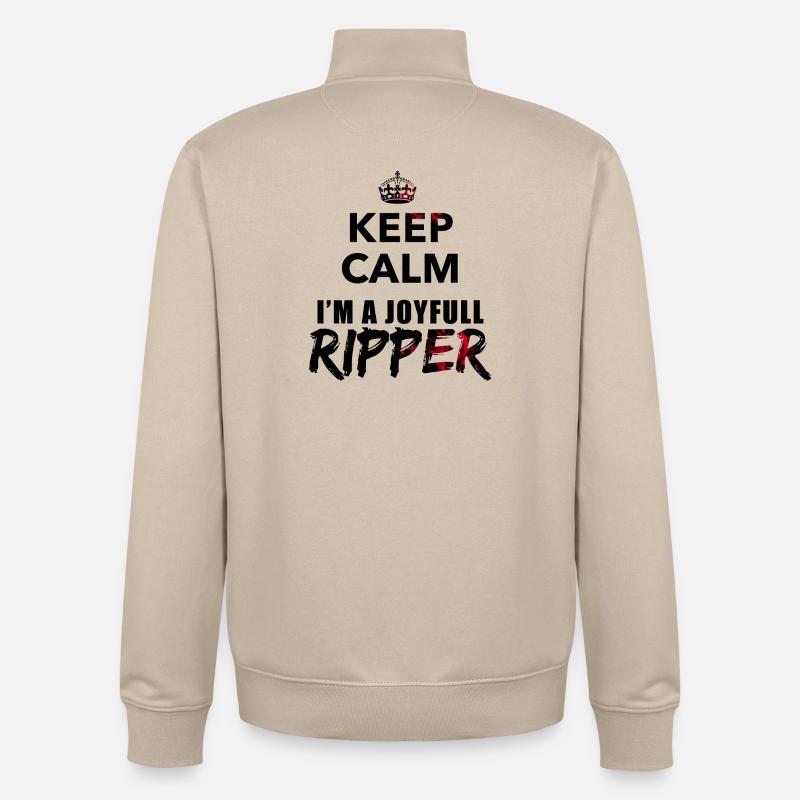 Ripper2 - Unisex Organic Zip Sweatshirt von Stanley/Stella - Cremebeige