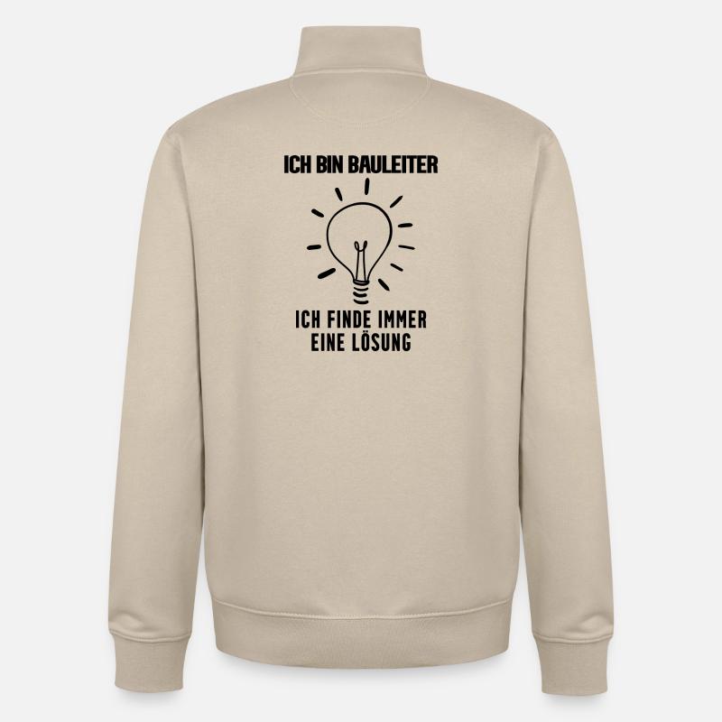 Bauleiter - Unisex Organic Zip Sweatshirt von Stanley/Stella - Cremebeige