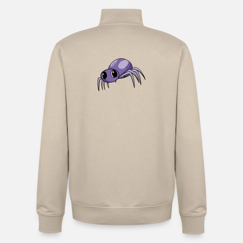 Bébé araignée - Sweat zippé unisexe en coton bio Stanley/Stella - beige crème