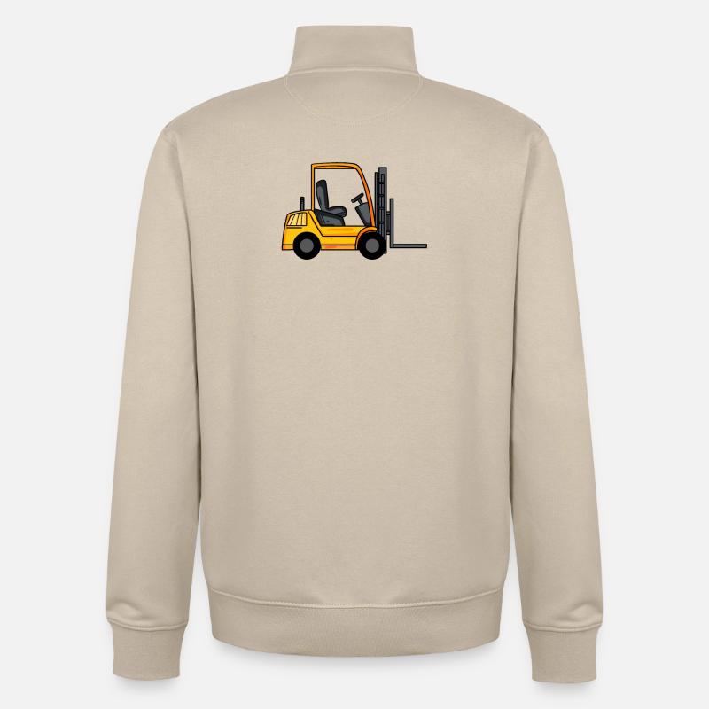 Forklift - Unisex Organic Zip Sweatshirt by Stanley/Stella - desert dust