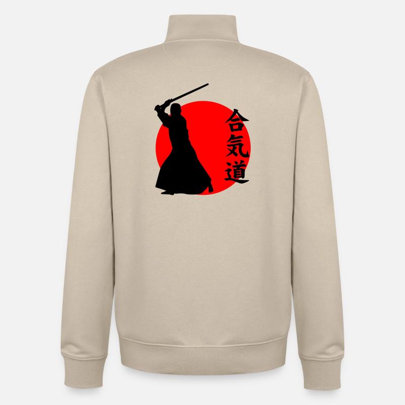 Aikido - Unisex Organic Zip Sweatshirt by Stanley/Stella - desert dust