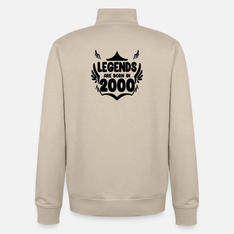 2000 - Sweat zippé unisexe en coton bio Stanley/Stella - beige crème