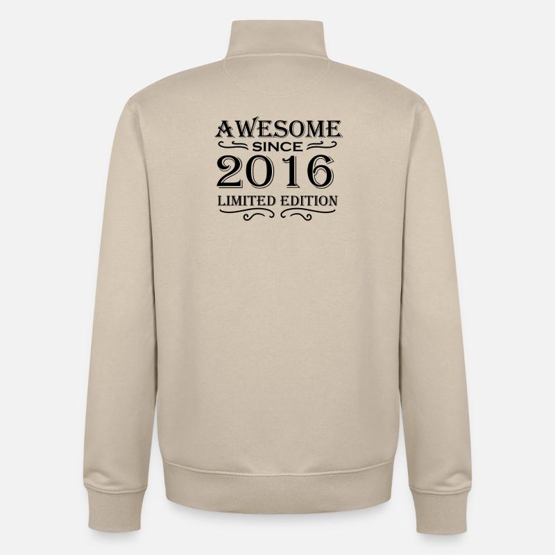 2016 - Sweat zippé unisexe en coton bio Stanley/Stella - beige crème