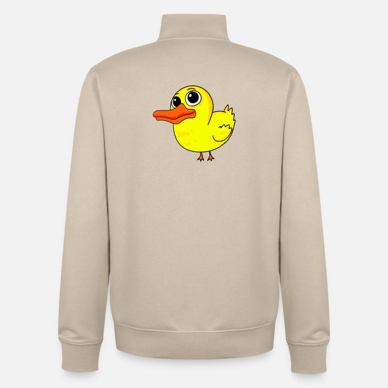 Canard - Sweat zippé unisexe en coton bio Stanley/Stella - beige crème