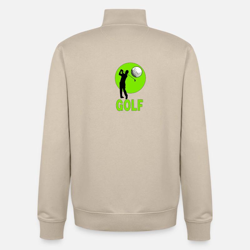 Golf - Unisex Organic Zip Sweatshirt von Stanley/Stella - Cremebeige