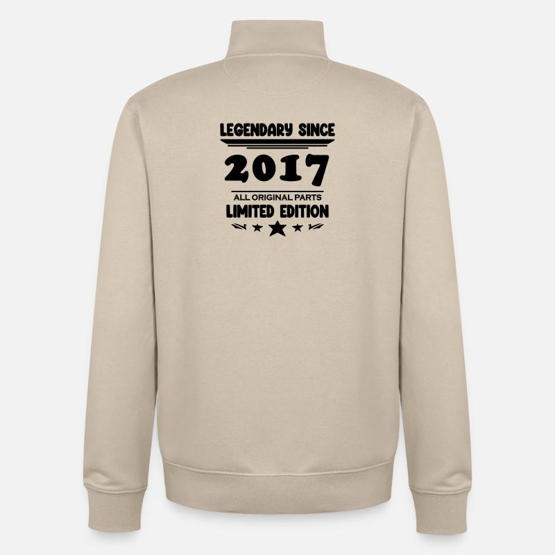 2017 - Année 2017 - Année 2017 - Sweat zippé unisexe en coton bio Stanley/Stella - beige crème