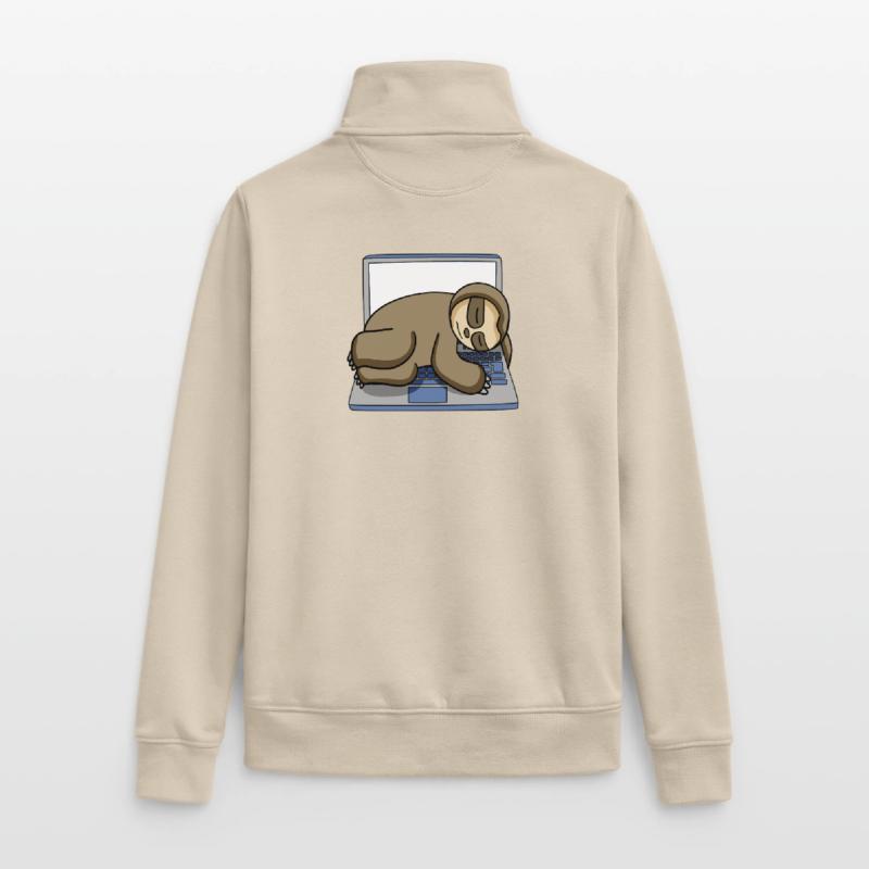 Computer Nerd Programmer Gift Unisex Organic Zip Sweatshirt by Stanley/Stella