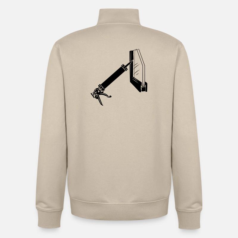 Thermopane-Glaser-Abdichtungsspritze - Unisex Organic Zip Sweatshirt von Stanley/Stella - Cremebeige