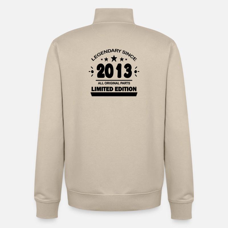 2013 - Sweat zippé unisexe en coton bio Stanley/Stella - beige crème