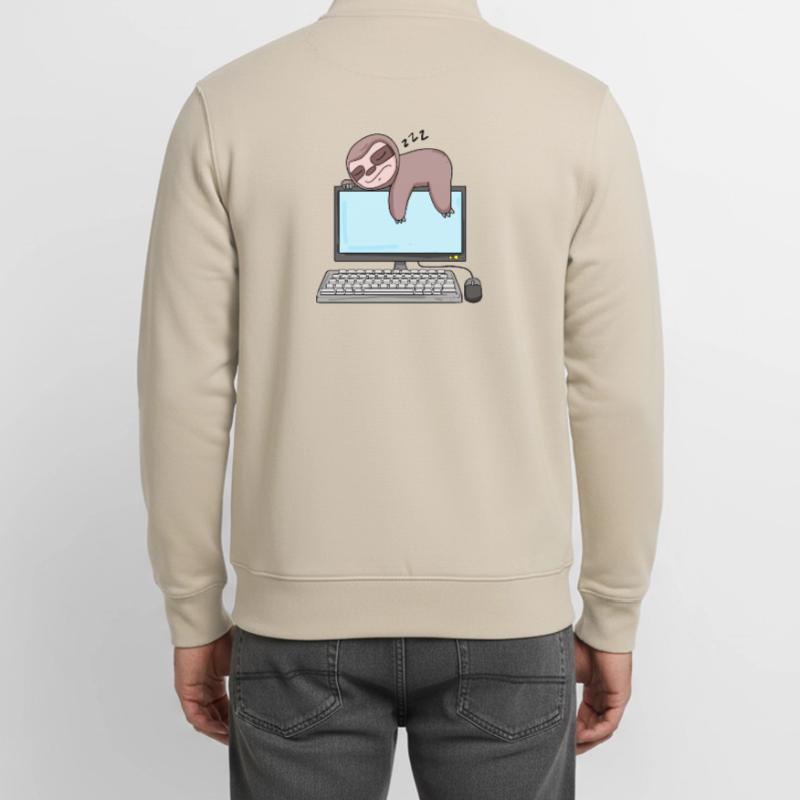 Computer Nerd Programmer Gift Unisex Organic Zip Sweatshirt by Stanley/Stella