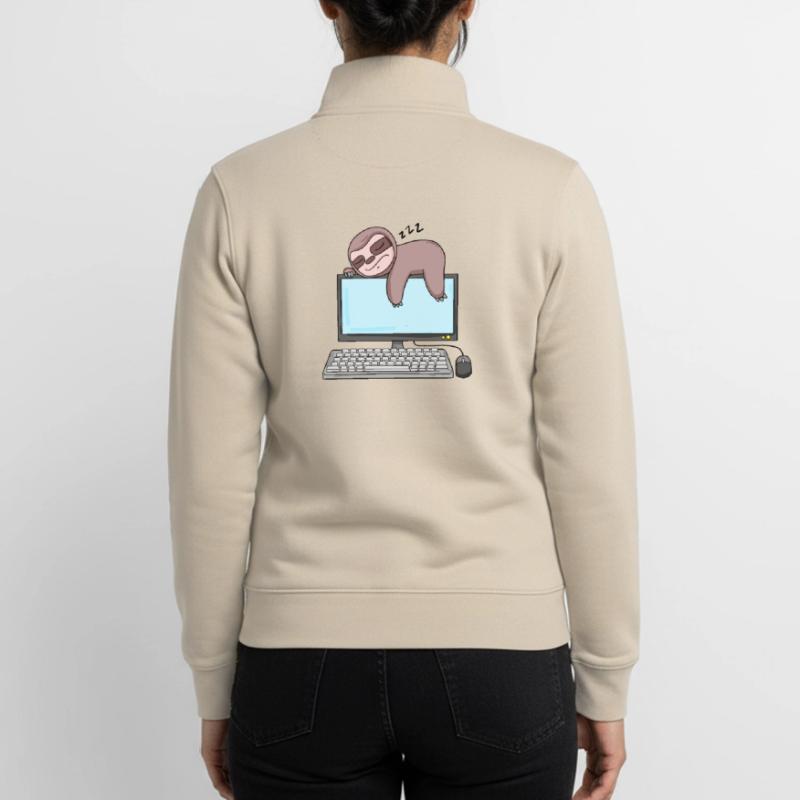 Computer Nerd Programmer Gift Unisex Organic Zip Sweatshirt by Stanley/Stella