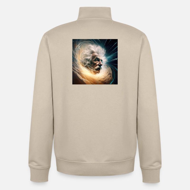 Albert MC2 - Unisex Organic Zip Sweatshirt von Stanley/Stella - Cremebeige