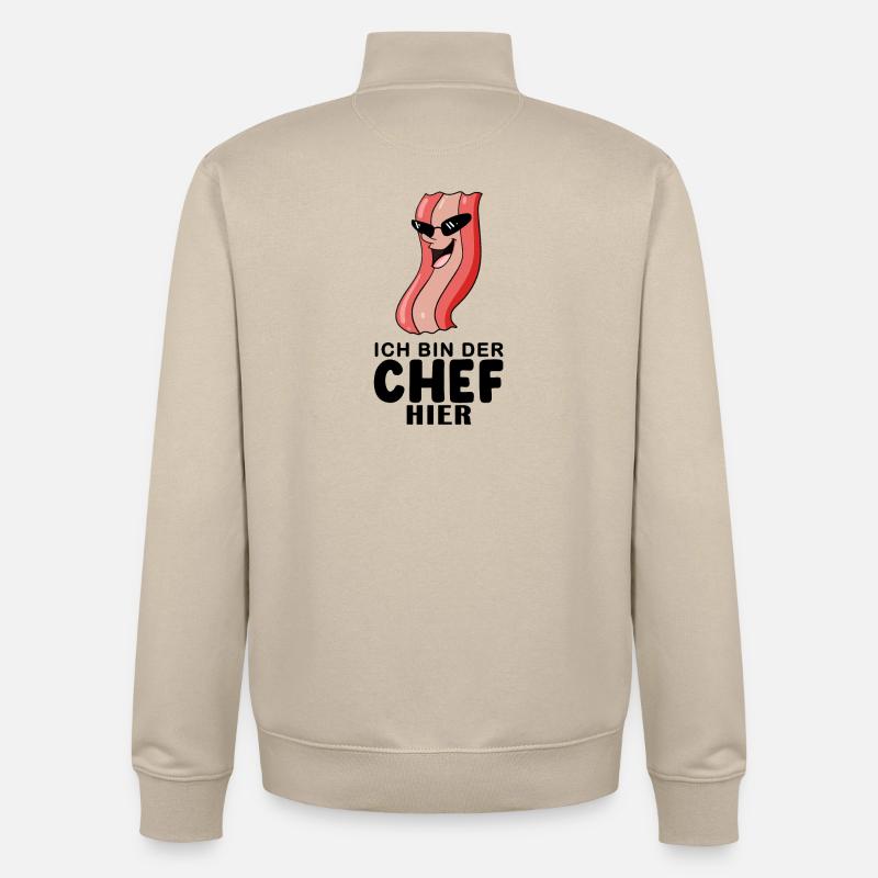 Chef Spruch lustig - Unisex Organic Zip Sweatshirt von Stanley/Stella - Cremebeige
