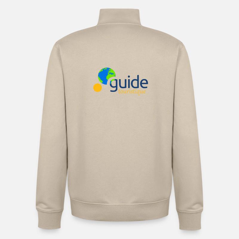 Reiseführer - Unisex Organic Zip Sweatshirt von Stanley/Stella - Cremebeige