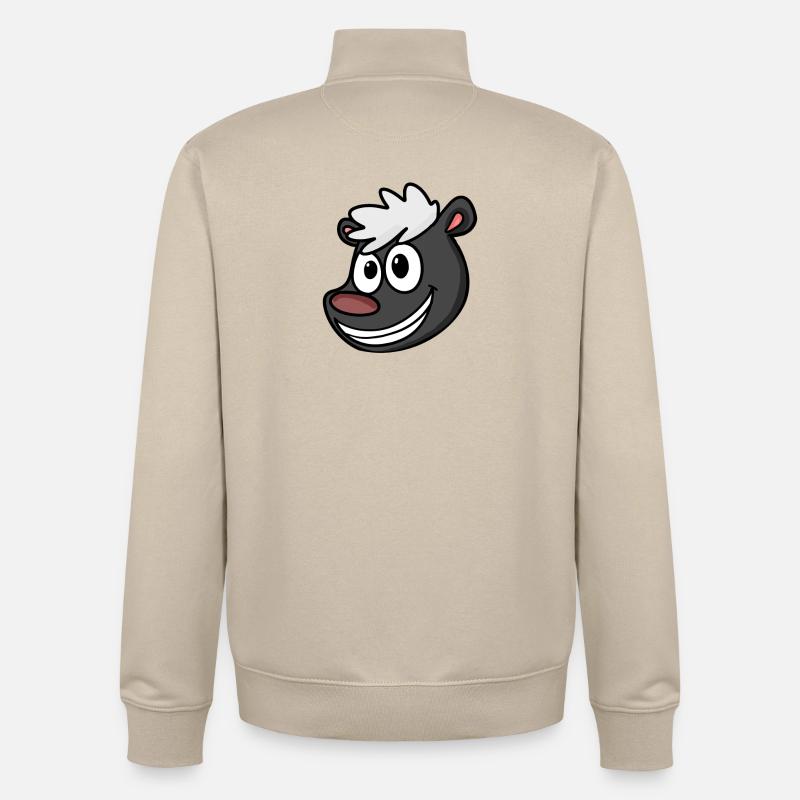 Mouffette - Sweat zippé unisexe en coton bio Stanley/Stella - beige crème