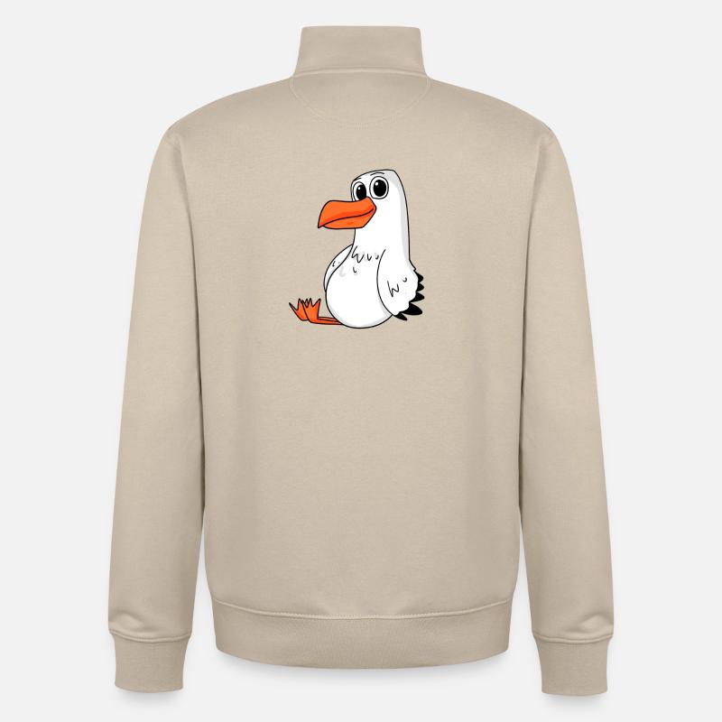Möwe - Unisex Organic Zip Sweatshirt von Stanley/Stella - Cremebeige