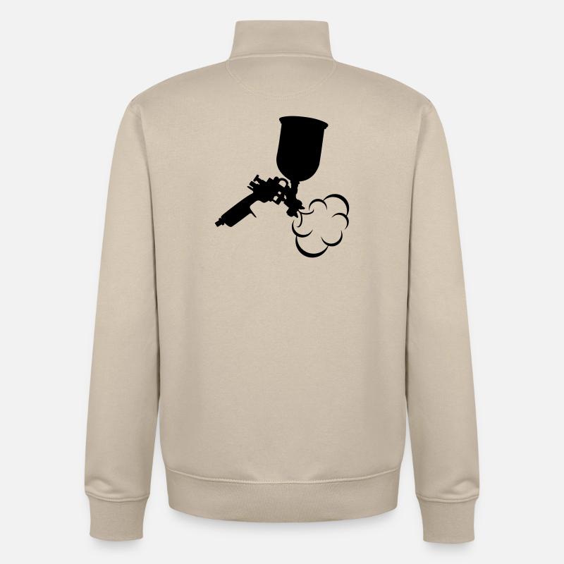 Isolierung sprühen - Unisex Organic Zip Sweatshirt von Stanley/Stella - Cremebeige