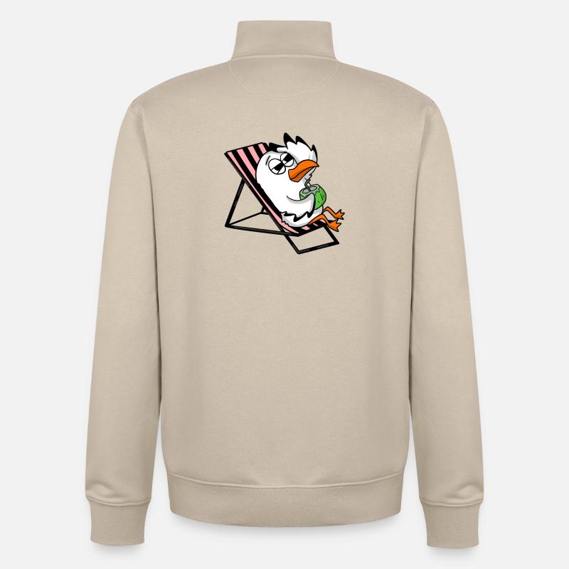 Gull - Unisex Organic Zip Sweatshirt by Stanley/Stella - desert dust
