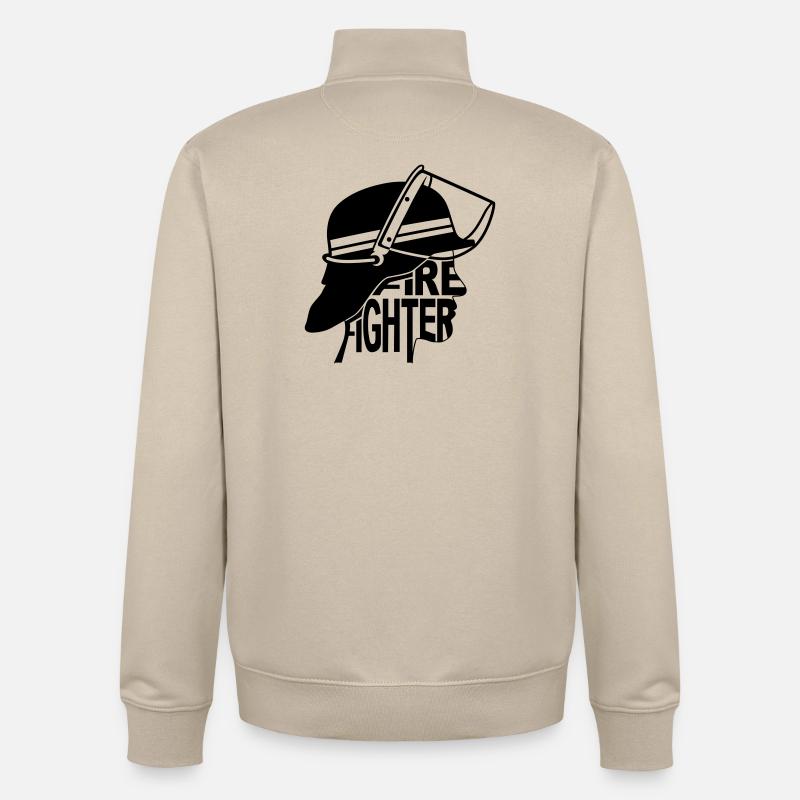 FireFighter - Unisex Organic Zip Sweatshirt von Stanley/Stella - Cremebeige