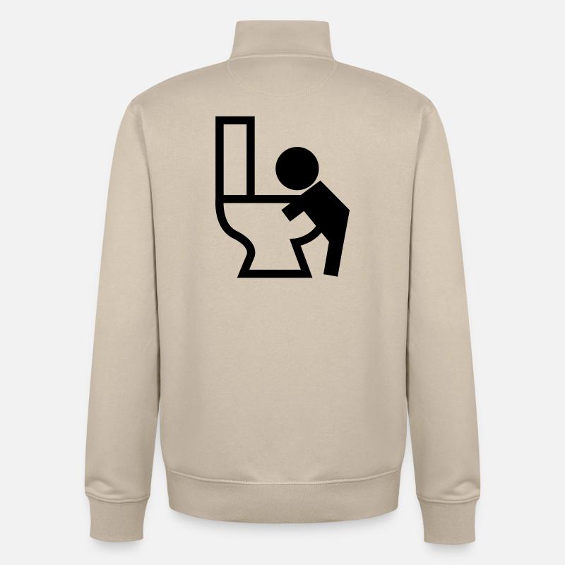 Erbrechen Puck Sick - Unisex Organic Zip Sweatshirt von Stanley/Stella - Cremebeige